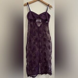 ARTLESS FOREVER Elegant Purple Lace Chemise